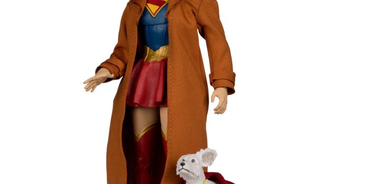 Action figure Supergirl & Krypto (Edição de Luxo Gold Label)