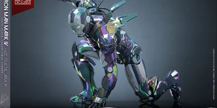 Homem de Ferro Mark IV (Armadura Fractal Nebulosa)Figura em escala 1/6 da Hot Toys