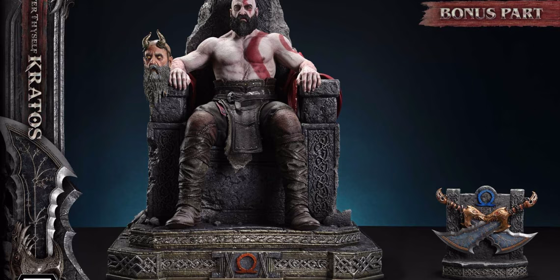 Mestre de Ti Mesmo Kratos (Versão Bônus)Estátua em escala 1:3 da Prime 1 Studio