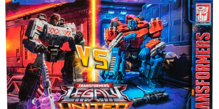 Transformers Legacy United Voyager Class Fractured Friendship – Pacote com 2 figuras