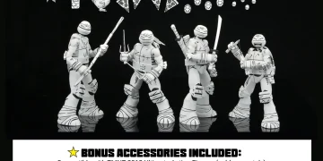 Estilo clássico, espírito moderno: NECA revela set exclusivo de ‘Sketch Turtles’ da série de 2012