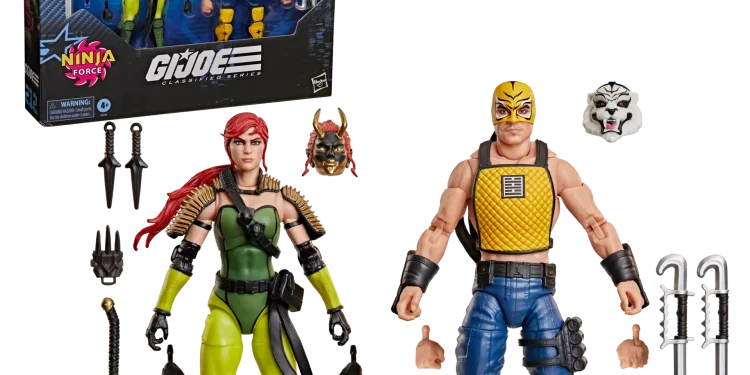 Hasbro anuncia G.I. Joe Classified Series #212 com o “Two-Pack” da Força Ninja: Scarlett e T’Jbang