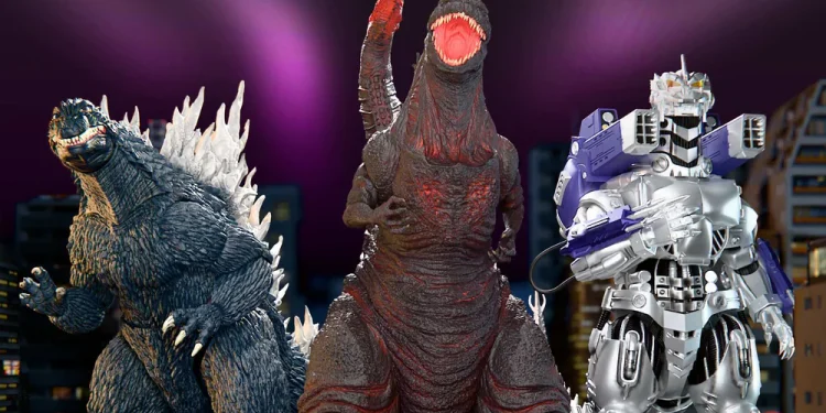 O caos Kaiju toma conta: Super7 revela o trio lendário da Toho ULTIMATES!