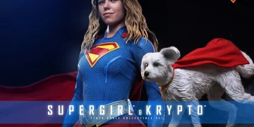 Hot Toys anuncia figura de luxo da Supergirl de Milly Alcock com coxas em silicone e o cão Krypto