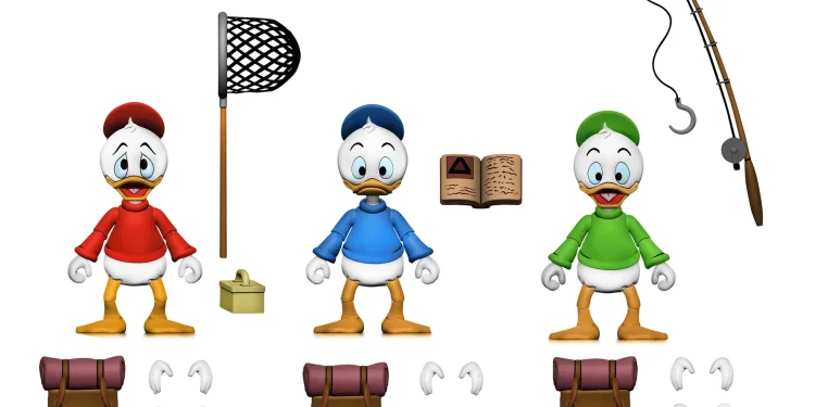 NECA completa trio de “DuckTales” com conjunto de Huguinho, Zezinho e Luisinho