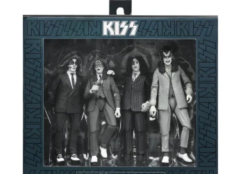 NECA anuncia box com 4 figuras de ação do KISS inspirado no álbum Dressed to Kill