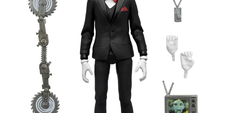 NECA anuncia figura de ação de Billy the Puppet (Fortnitemares / Fortnite x Jogos Mortais)