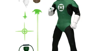 NECA anuncia figura de ação retrô do Lanterna Verde (DC Comics) com roupas de tecido