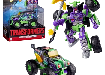 Hasbro/Takara Tomy anuncia colaboração “Transformers x Monster Jam: Grave Digger (Grim)”