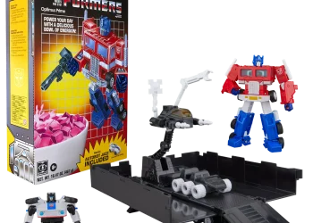 Hasbro anuncia conjunto nostálgico “Transformers Optimus Prime e Autobot Jazz” em caixa de cereal