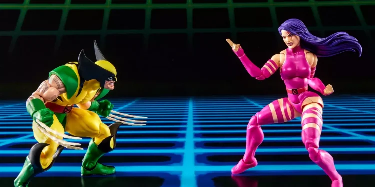 Nostalgia Arcade: Pack Duplo Marvel Legends Traz Wolverine vs. Psylocke com Cores do “Player 2”